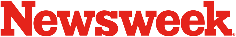 Logo of Newsweek, featuring the publication's name in bold red letters on a transparent background.